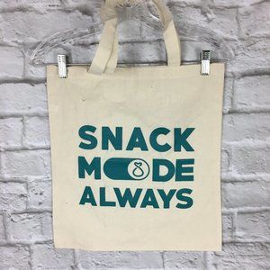 "Snack Mode Always" Cotton Tote Bag